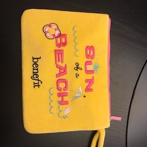 benefit “sun of a beach” cosmetic bag